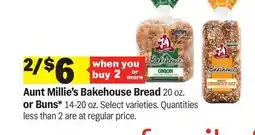 Meijer Aunt Millie's Bakehouse Bread 20 oz. or Buns 14-20 oz offer