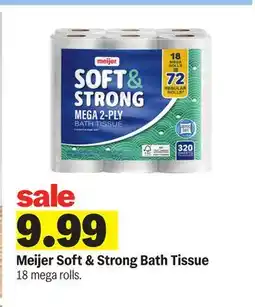 Meijer Meijer Soft & Strong Bath Tissue offer