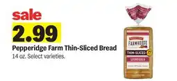 Meijer Pepperidge Farm Thin-Sliced Bread offer