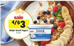 Meijer Meijer Greek Yogurt offer