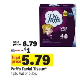 Meijer Puffs Facial Tissue offer