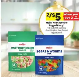 Meijer Meijer Non Chocolate Bagged Candy offer