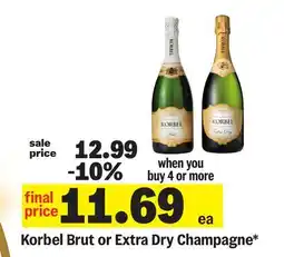 Meijer Korbel Brut or Extra Dry Champagne offer
