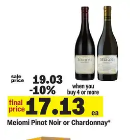 Meijer Meiomi Pinot Noir or Chardonnay offer