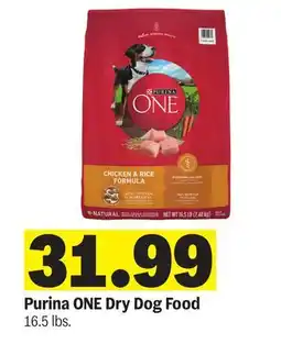 Meijer Purina ONE Dry Dog Food offer