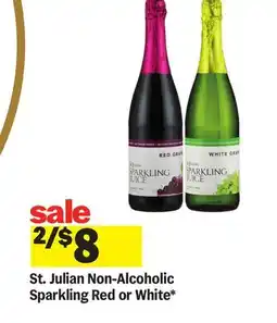 Meijer St. Julian Non-Alcoholic Sparkling Red or White offer