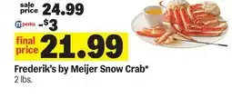 Meijer Frederik's by Meijer Snow Crab offer