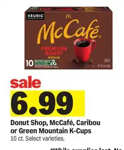 Meijer Donut Shop, McCafé, Caribou or Green Mountain K-Cups offer