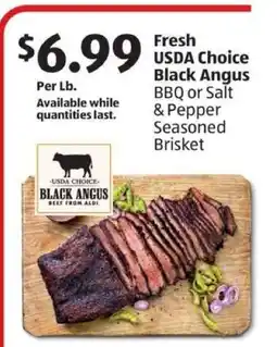 Aldi Fresh USDA Choice Black Angus Brisket offer