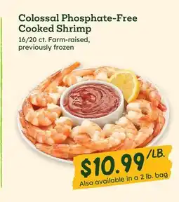 Sprouts Farmers Market Colossal Phosphate-Free Cooked Shrimp offer