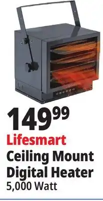 Ocean State Job Lot Lifesmart Hard-Wired Ceiling Mount Electric Space Heater offer