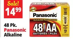 Ocean State Job Lot Panasonic Alkaline Plus Power AA Batteries 48 Count offer