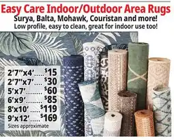 Ocean State Job Lot Easy Care Indoor/Outdoor Area Rugs offer