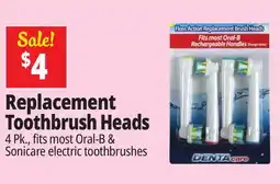 Ocean State Job Lot Dentacare Flexisoft Replacement Brush Heads 4 Count offer