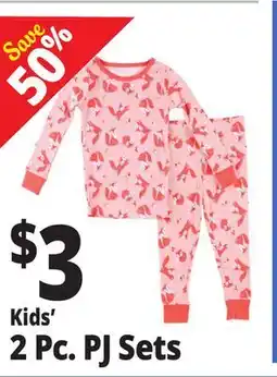 Ocean State Job Lot Kids' 2 Pc. PJ Sets offer