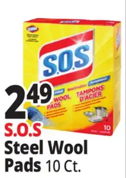 Ocean State Job Lot Clorox S.O.S Steel Wool Pads 10 Count offer