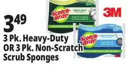 Ocean State Job Lot Scotch-Brite Non-Scratch Scrub Sponges 3 Pack offer