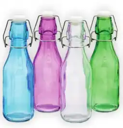 Ocean State Job Lot Air Tight Clear Glass Bottle 9 oz offer