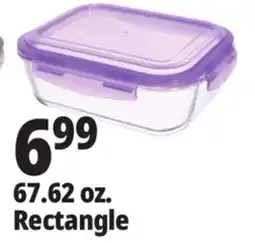 Ocean State Job Lot Glass Food Storage Container 67.62 oz offer