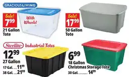 Ocean State Job Lot Storage Totes offer