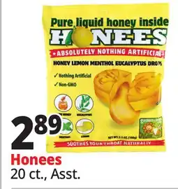 Ocean State Job Lot Honees Honey Menthol Cough Drops 20-count offer