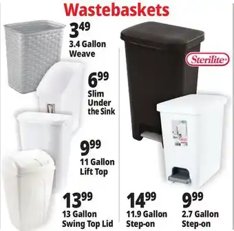 Ocean State Job Lot Wastebaskets offer