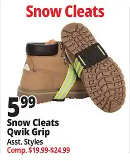 Ocean State Job Lot Snow Cleats Qwik Grip offer
