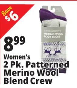 Ocean State Job Lot Women's Merino Wool Active Socks 2 Pack offer