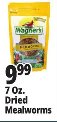 Ocean State Job Lot Wagner's Bird Meal Worms 7oz offer