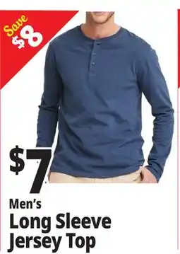 Ocean State Job Lot Men's Long Sleeve Jersey Top offer