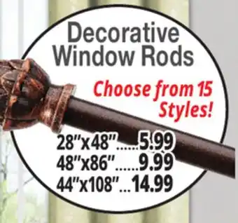Ocean State Job Lot Drape Rods offer