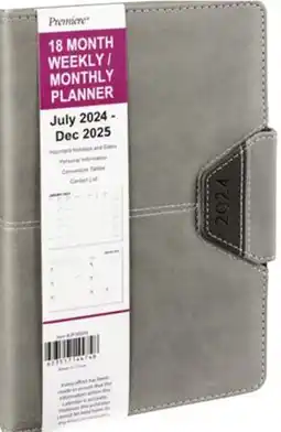 Ocean State Job Lot 2025-2026 Premiere 18 Month Weekly/Monthly Planner with Clasp 8 offer