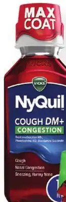 Ocean State Job Lot Vicks NyQuil Cough DM+ Congestion Relief Maximum Strength offer