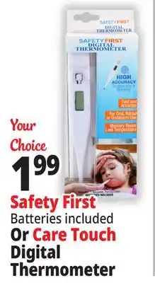 Ocean State Job Lot Safety First Digital Thermometer offer