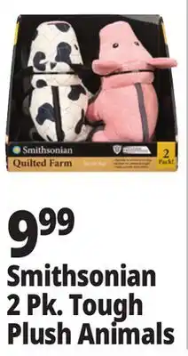 Ocean State Job Lot Smithsonian 2 Pk. Tough Plush Animals offer