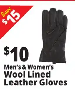 Ocean State Job Lot Manecilla Men's Leather Gloves Brown offer