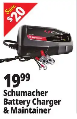 Ocean State Job Lot Schumacher Battery Charger & Maintainer offer