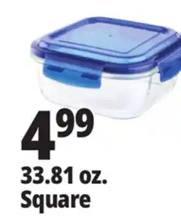 Ocean State Job Lot 33.81 oz. Square Glass Food Storage offer