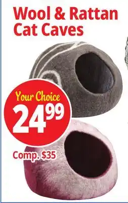 Ocean State Job Lot Wool & Rattan Cat Caves offer