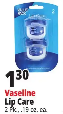 Ocean State Job Lot Vaseline Lip Care 2 Pack offer