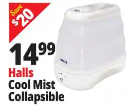 Ocean State Job Lot HALLS Collapsible Cool Mist Humidifier offer