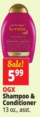 Ocean State Job Lot OGX Shampoo & Conditioner offer