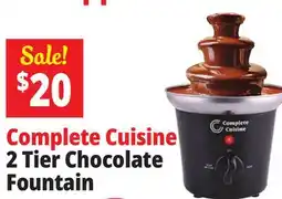 Ocean State Job Lot Complete Cuisine 2 Tier Chocolate Fountain offer