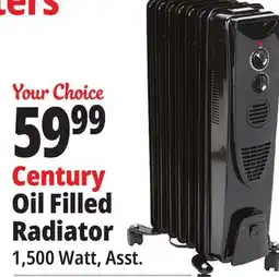 Ocean State Job Lot Century Oil-Filled Radiator Heater Black offer