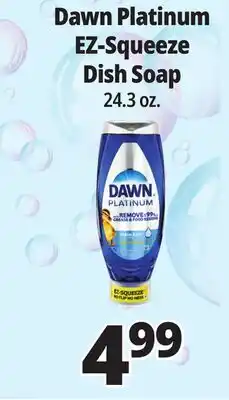 Ocean State Job Lot Dawn Platinum EZ-Squeeze Dish Soap offer
