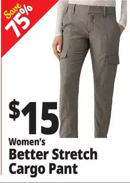 Ocean State Job Lot Women's Better Stretch Cargo Pant offer