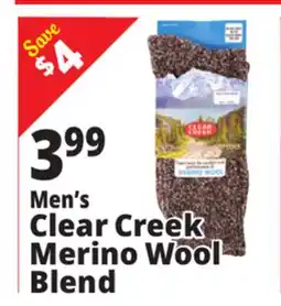Ocean State Job Lot Clear Creek Men's Merino Wool Boot Socks offer