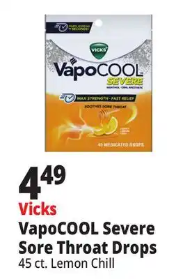 Ocean State Job Lot VapoCOOL Severe Sore Throat Drops offer