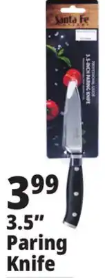 Ocean State Job Lot Santa Fe Professional Grade 3.5-Inch Pairing Knife offer