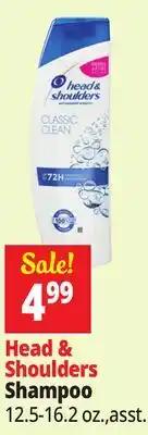 Ocean State Job Lot Head & Shoulders Classic Clean Anti-Dandruff Shampoo 13.5 oz offer